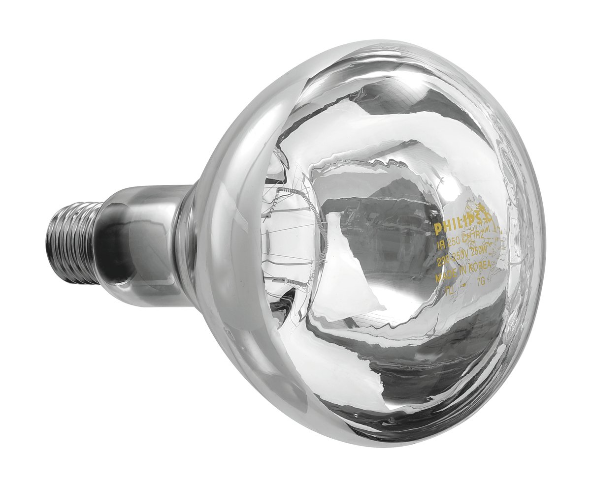 Infraraudonųjų spindulių lemputė 250W, BARTSCHER (IWL250D-W)