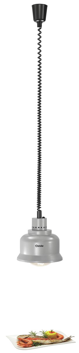 Lempa patiekalams šildyti 250W - 23*23*25 cm, BARTSCHER (IWL250D SI sidabro) - Image 2