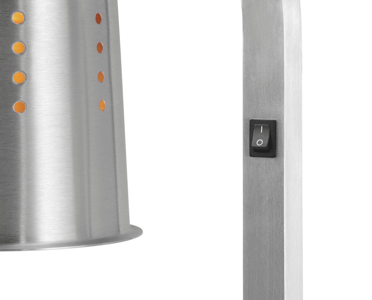 Lempa patiekalams šildyti 550W - 35*50*79 cm, BARTSCHER (I2WL552 1/1 sidabro) - Image 6