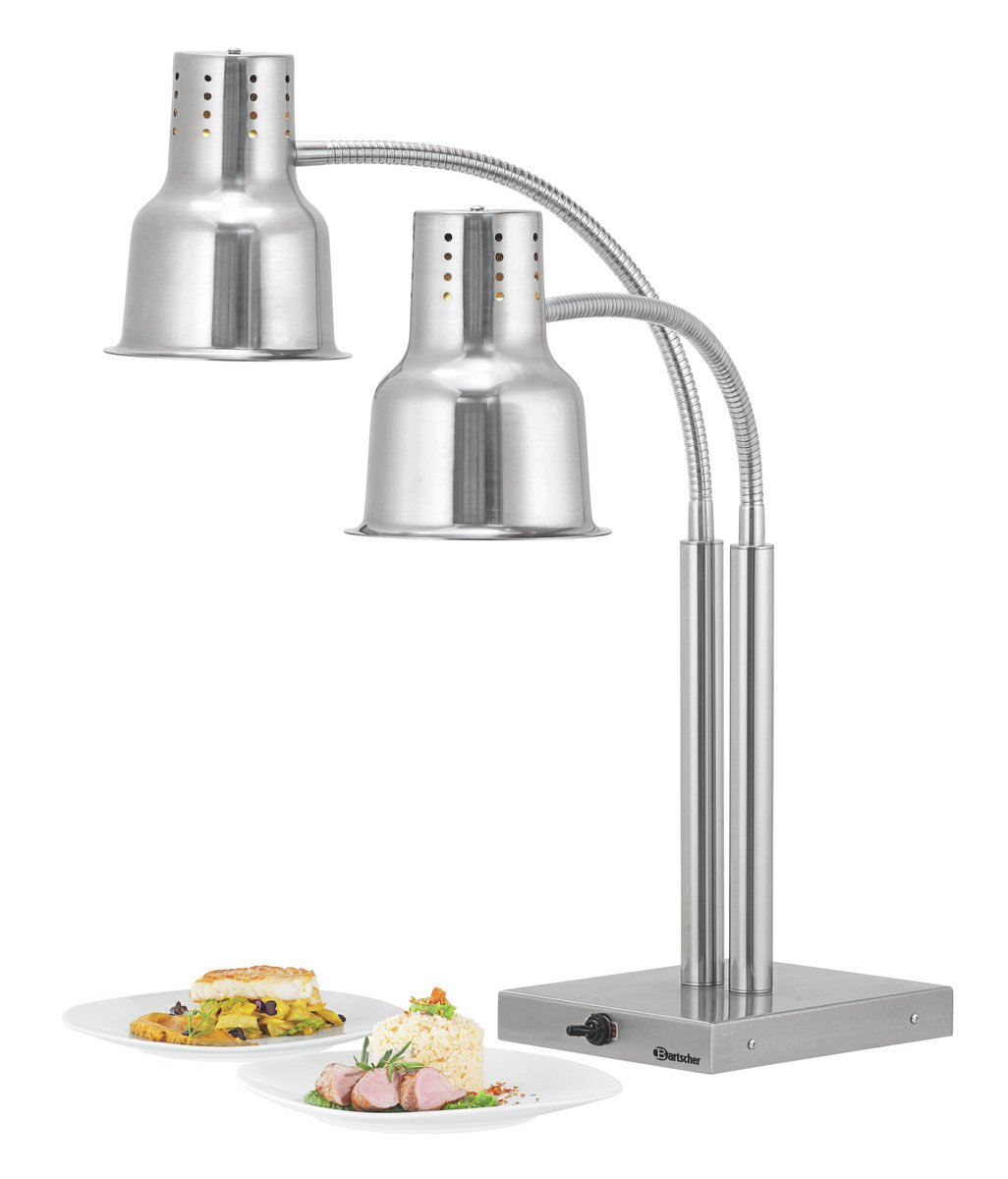Lempa patiekalams šildyti 500W - 33*51,5*70 cm, BARTSCHER (IWL500ST sidabro)