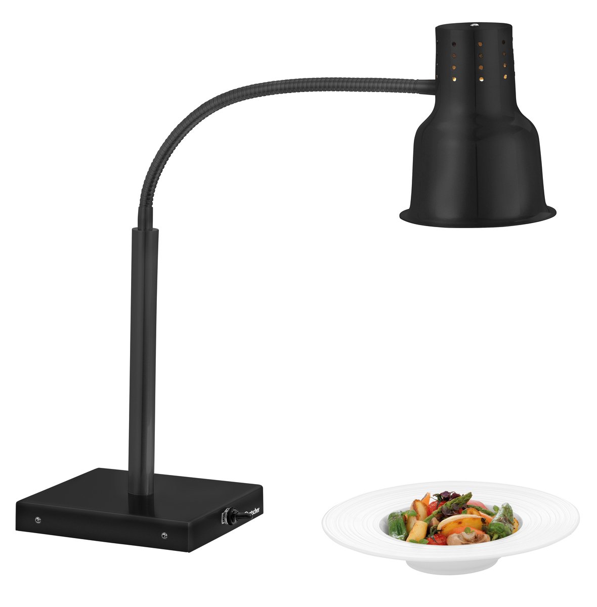 Lempa patiekalams šildyti 250W - 19*27*92 cm, BARTSCHER (IWL250ST S juoda)