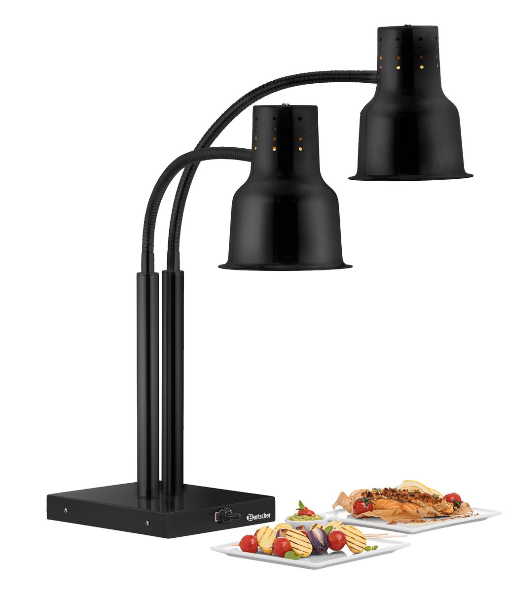 Lempa patiekalams šildyti 500W - 33,5*52*70 cm, BARTSCHER (IWL500ST S juoda)
