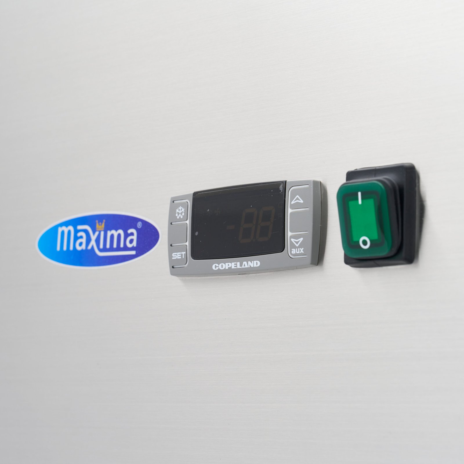 Šaldytuvas 400L - 68*71*201 cm - 195W, MAXIMA (Nerūdijančio plieno) - Image 4