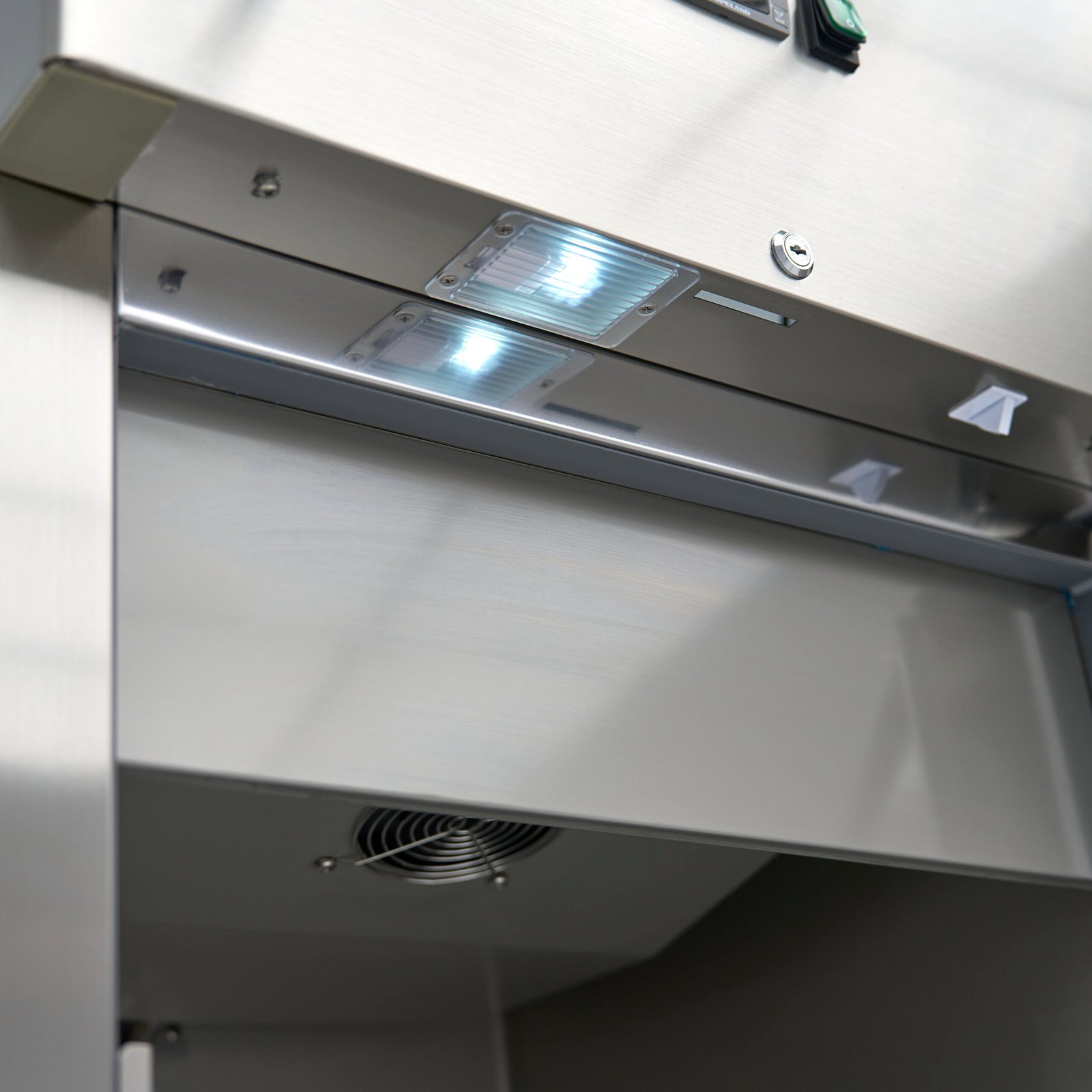 Šaldytuvas 400L - 68*71*201 cm - 195W, MAXIMA (Nerūdijančio plieno) - Image 7