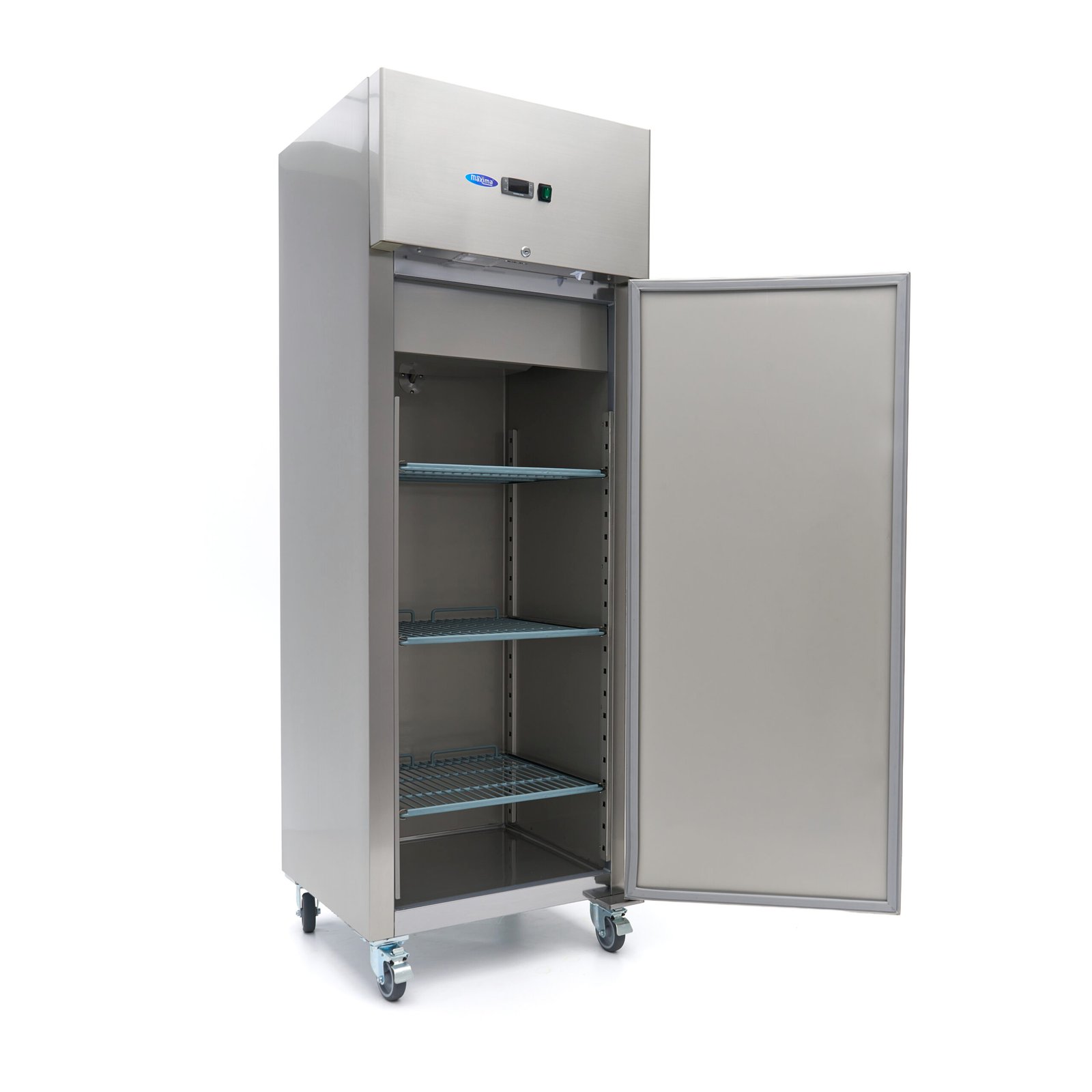 Šaldytuvas 400L - 68*71*201 cm - 195W, MAXIMA (Nerūdijančio plieno) - Image 9