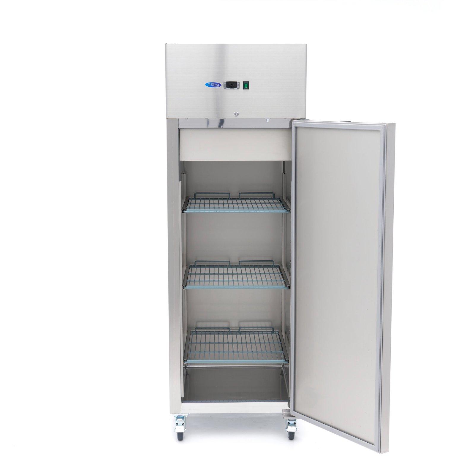 Šaldiklis 400L - 68*75*201 cm - 450W - 3 fiksuotos lentynos, MAXIMA (nerūdijančio plieno) - Image 2