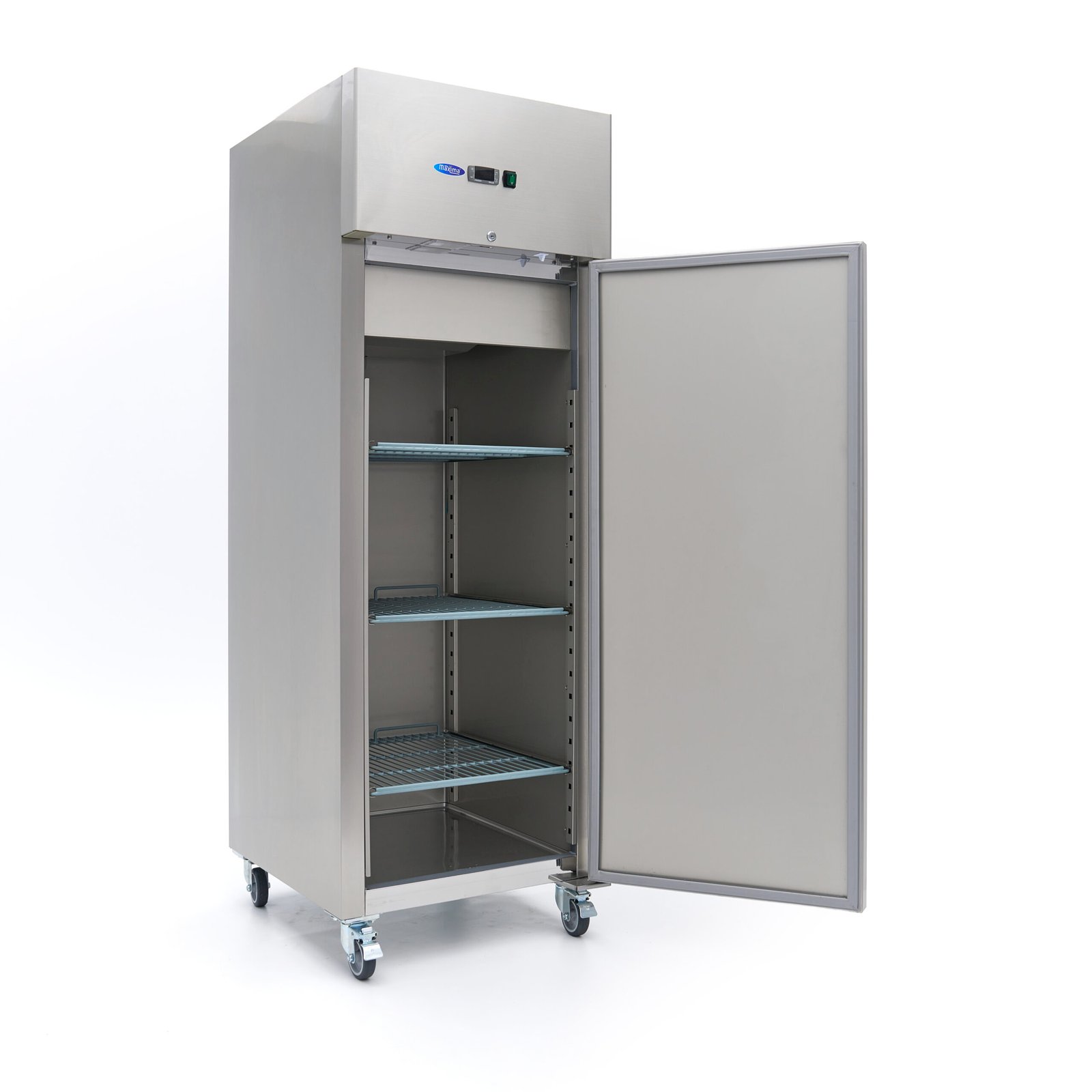 Šaldiklis 400L - 68*75*201 cm - 450W - 3 fiksuotos lentynos, MAXIMA (nerūdijančio plieno) - Image 3