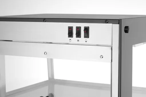 Šildoma maisto produktų vitrina - 47*45*77,5 cm- 3 lentynos - 500W, HENDI - Image 3