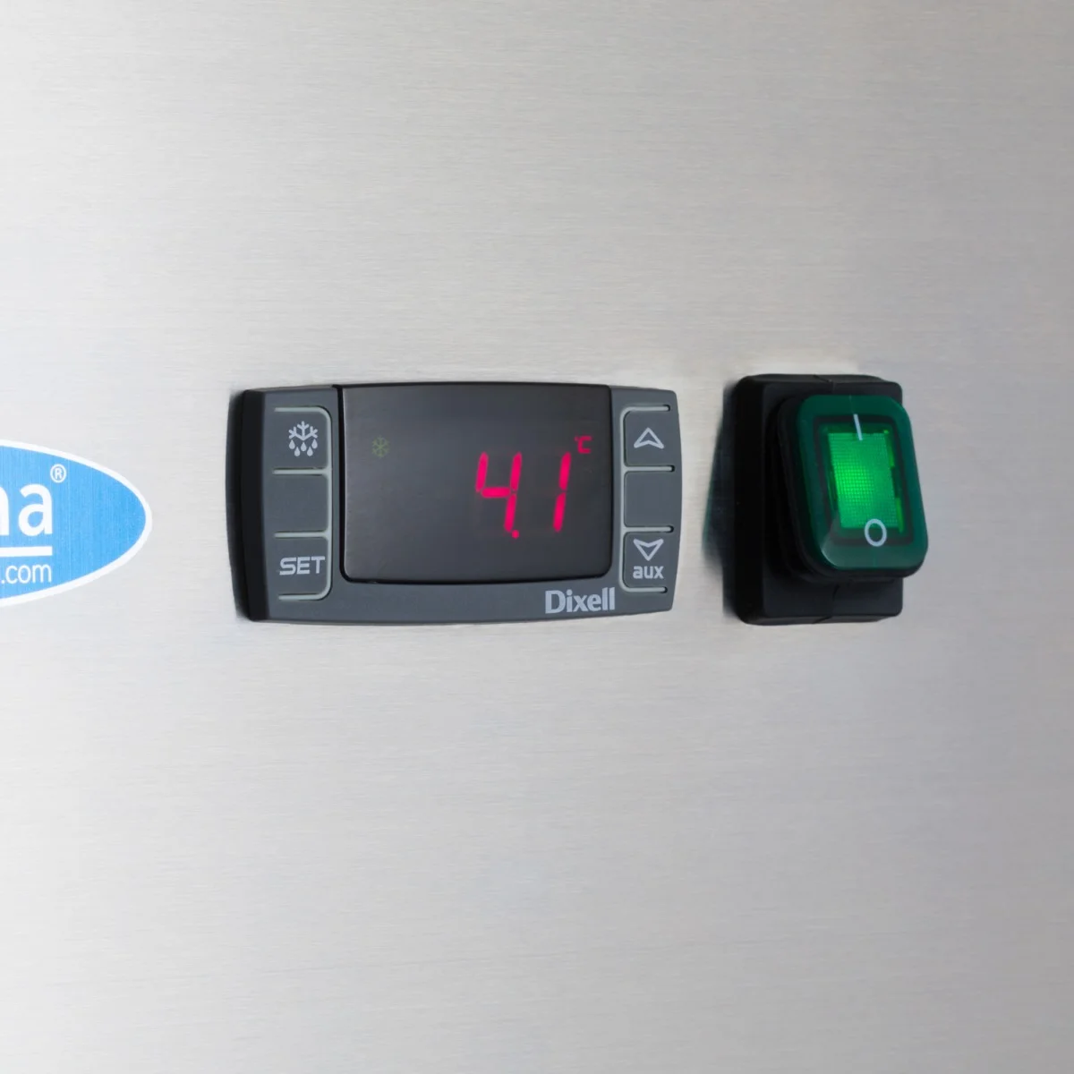 Šaldytuvas 700L - 3 reguliuojamo aukščio lentynos (2/1 GN) - 74,5*83*202 cm - 233W, MAXIMA (Nerūdijančio plieno) - Image 3