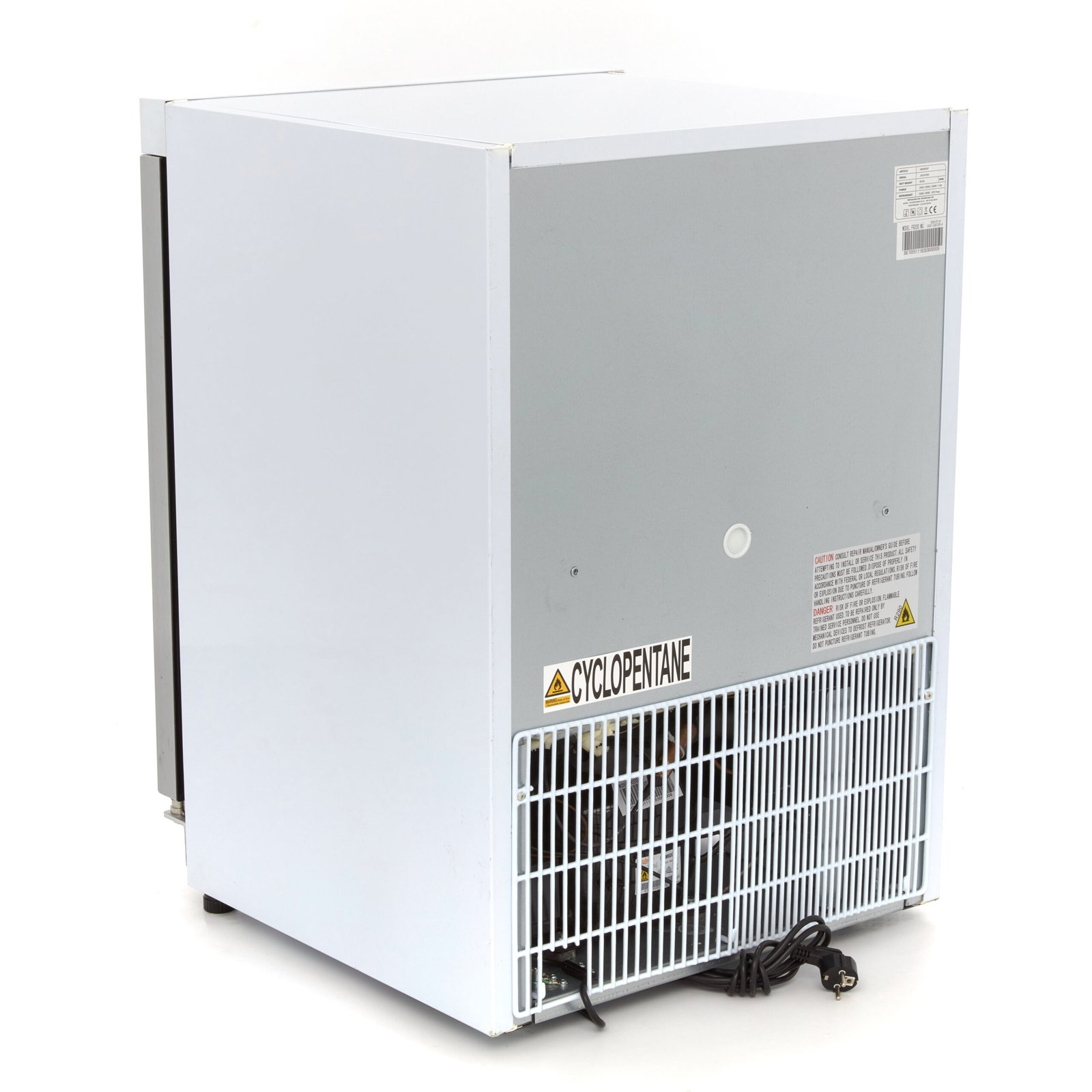 Šaldiklis 200L – 60*59*85 – 332W - su stiklo durelėmis, MAXIMA (baltas) - Image 2