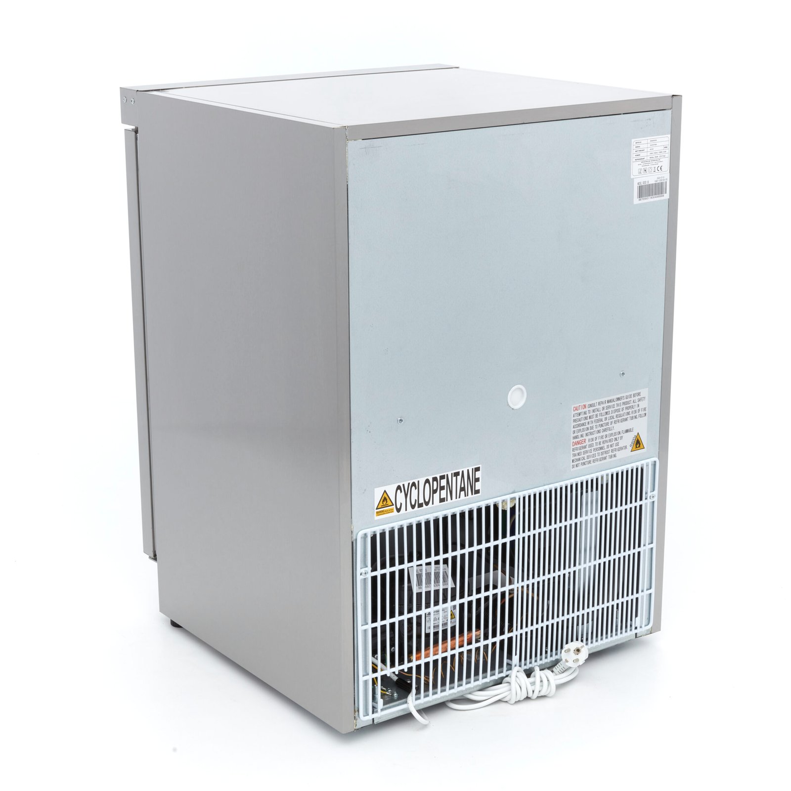 Šaldytuvas 200L - 60*59*85 cm - 198W, MAXIMA (Nerūdijančio plieno) - Image 8