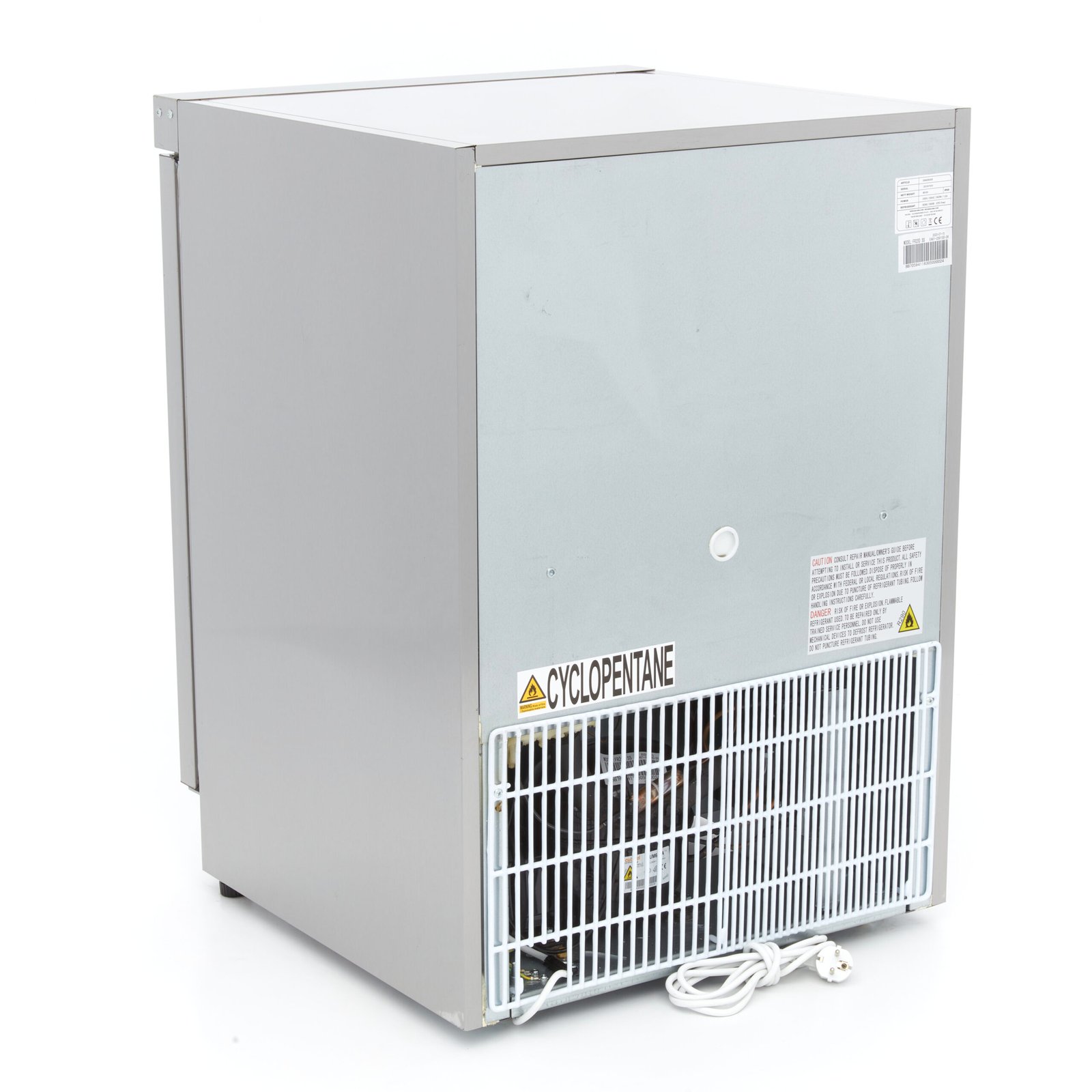 Šaldiklis 200L - 60*59*85 - 302W - 2 fiksuotos lentynos, MAXIMA (nerūdijančio plieno) - Image 3