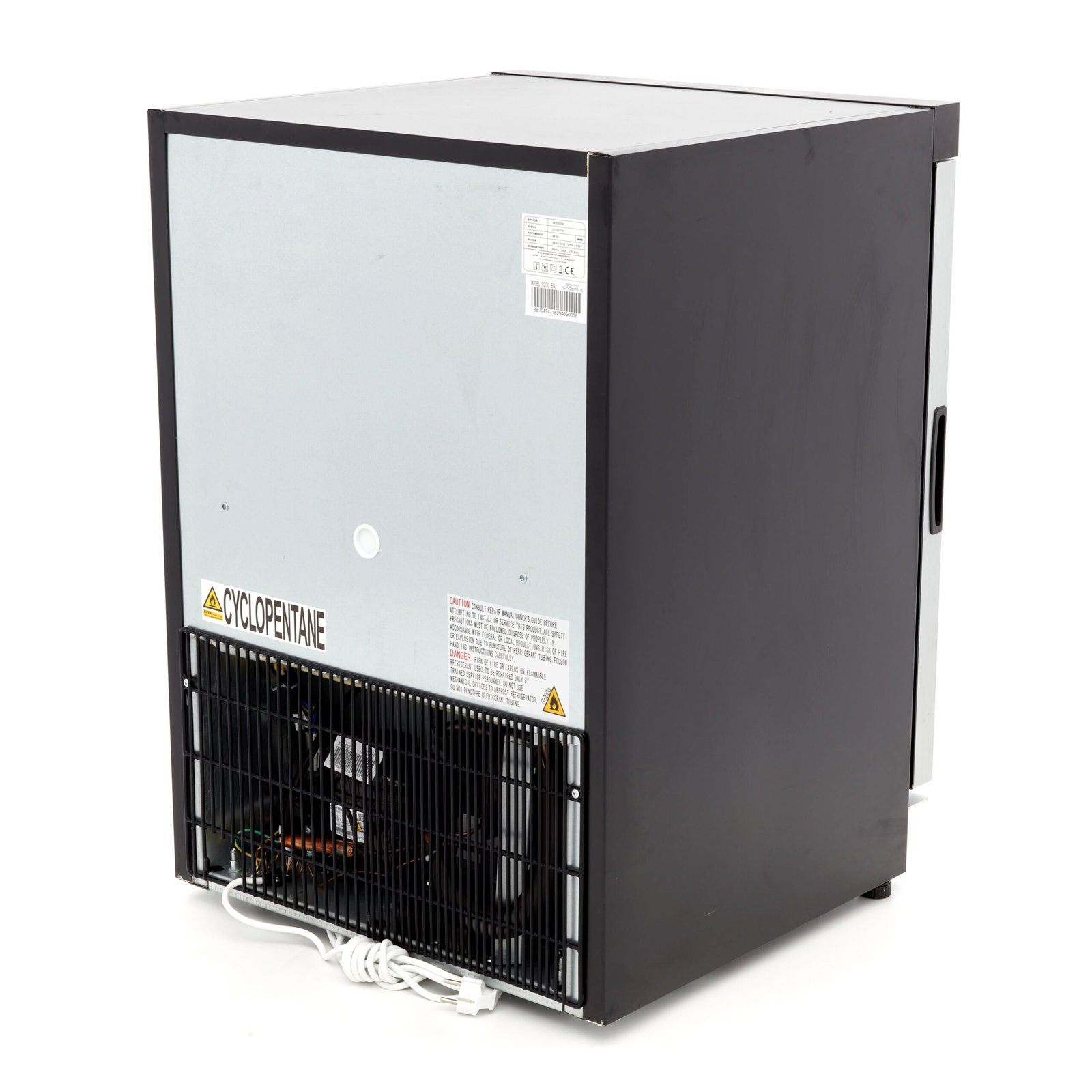 Vitrininis šaldytuvas 200L - 60*59*85 cm - 205W, MAXIMA (Juodas) - Image 4