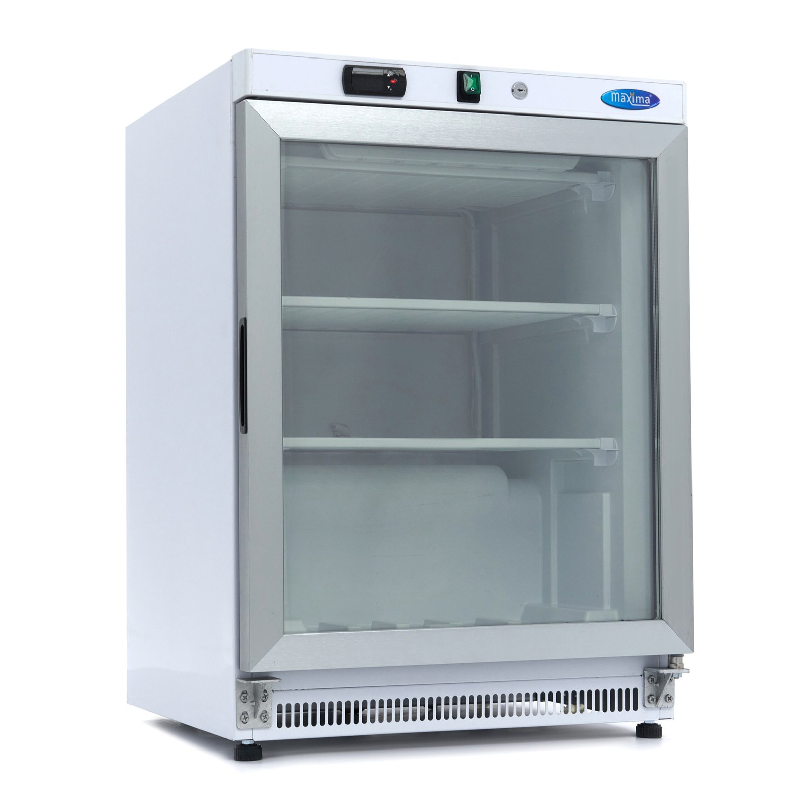 Šaldiklis 200L – 60*59*85 – 332W - su stiklo durelėmis, MAXIMA (baltas) - Image 4