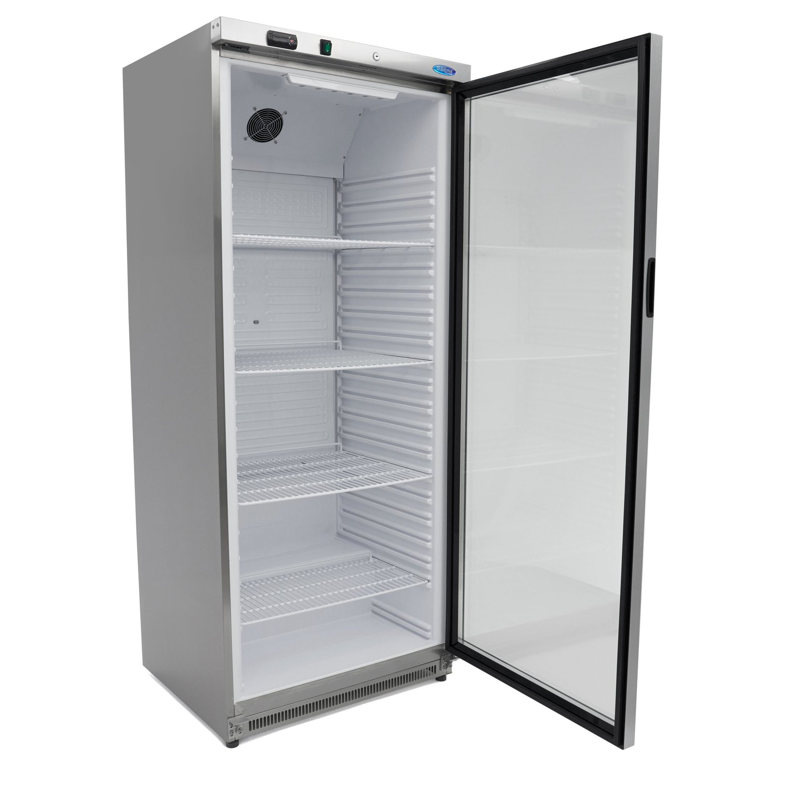 Vitrininis šaldytuvas 600L - 78*70*190 cm - 462W, MAXIMA (Nerūdijančio plieno) - Image 5