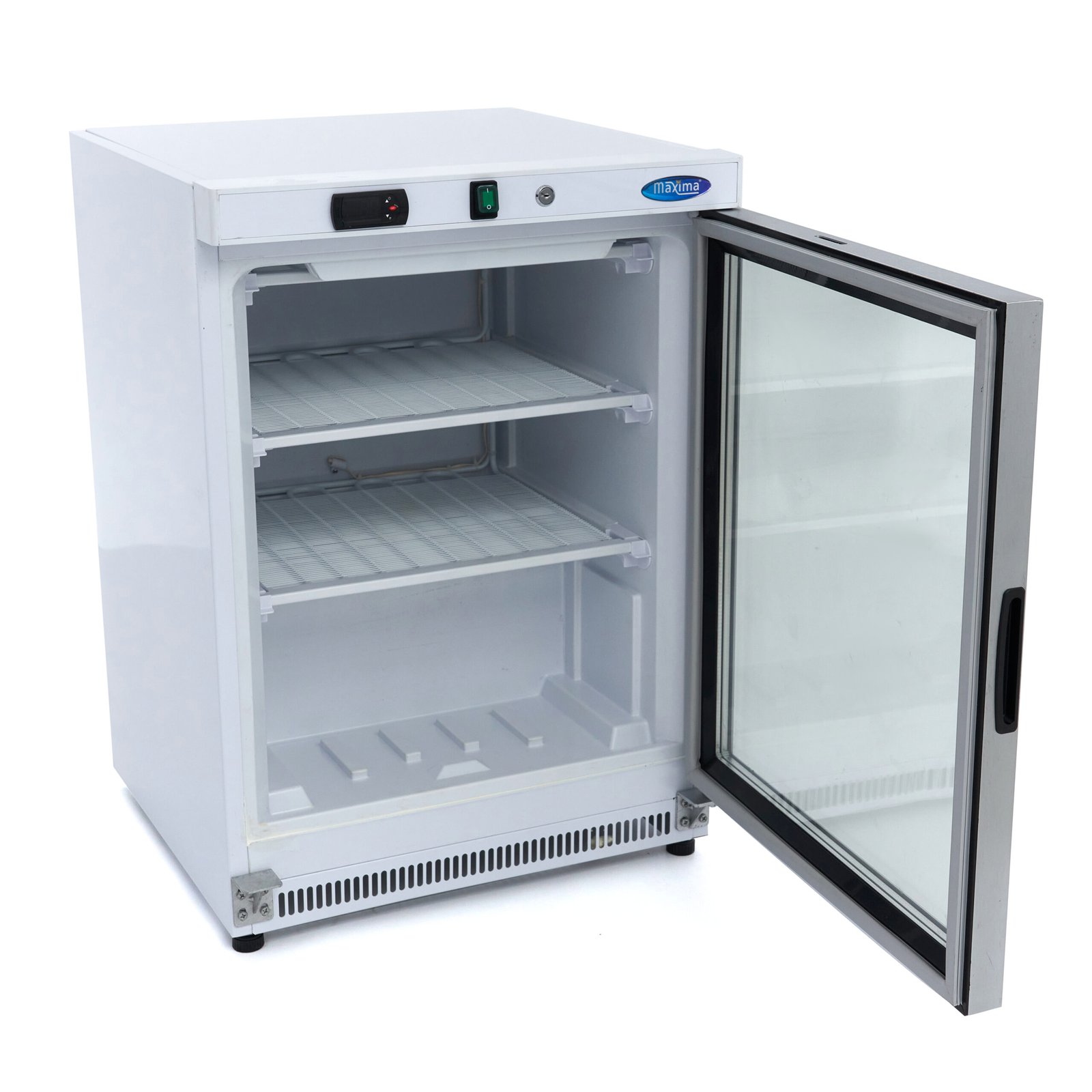Šaldiklis 200L – 60*59*85 – 332W - su stiklo durelėmis, MAXIMA (baltas) - Image 6