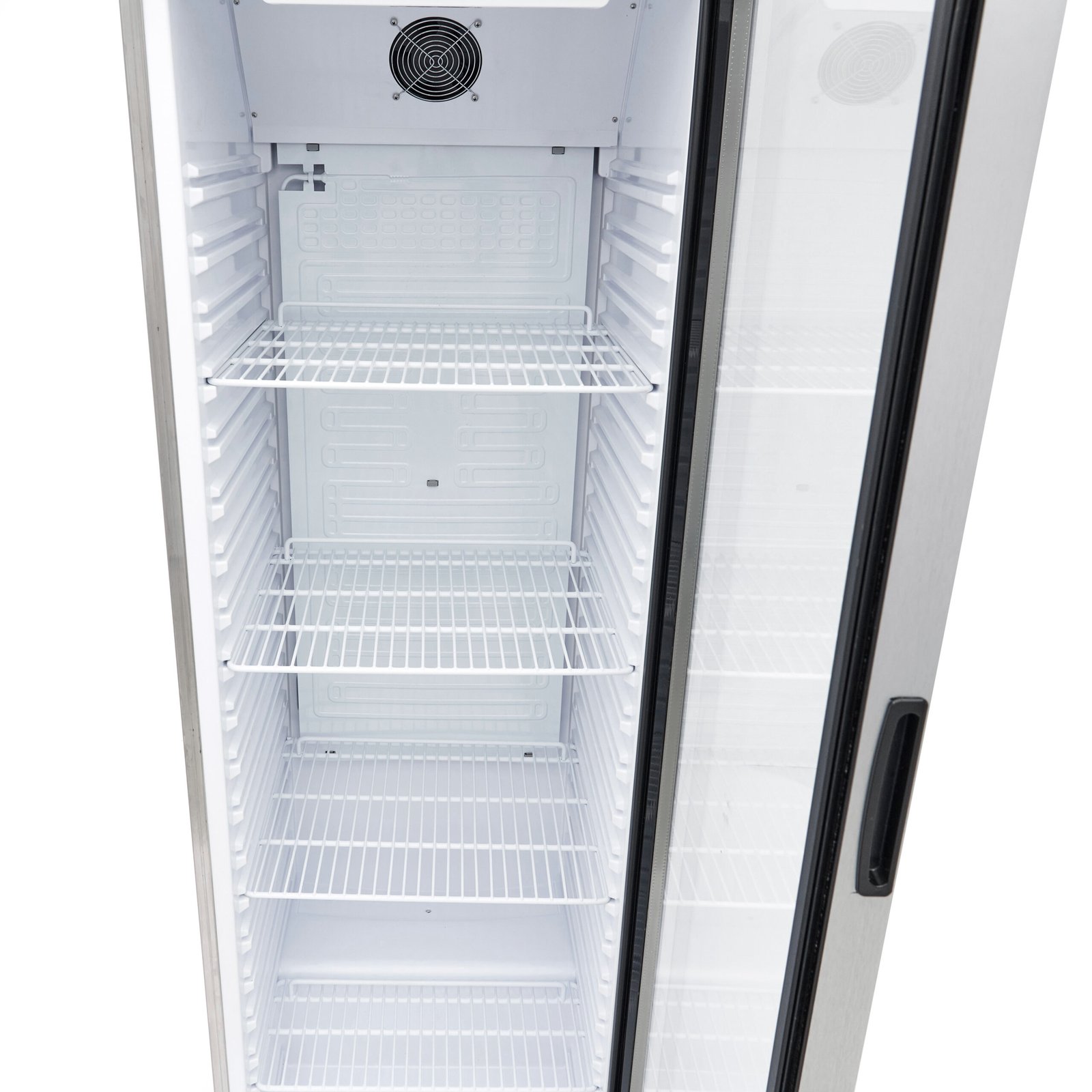 Vitrininis šaldytuvas 400L - 60*59*185 cm - 372W, MAXIMA (Nerūdijančio plieno) - Image 6