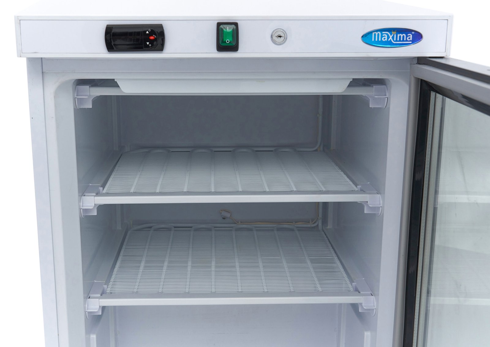 Šaldiklis 200L – 60*59*85 – 332W - su stiklo durelėmis, MAXIMA (baltas) - Image 7