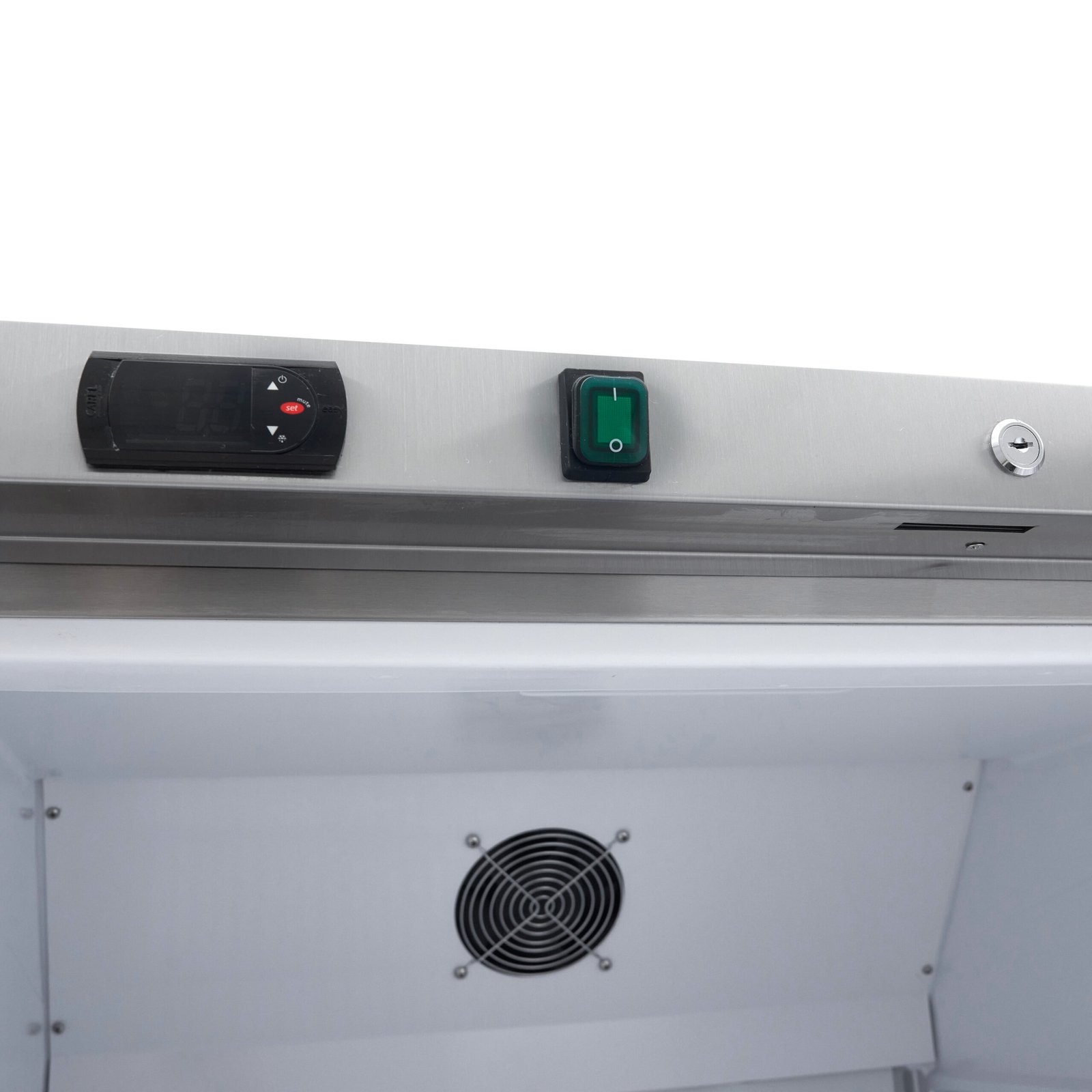 Šaldytuvas 600L - 78*70*190 cm - 442W, MAXIMA (Nerūdijančio plieno) - Image 9