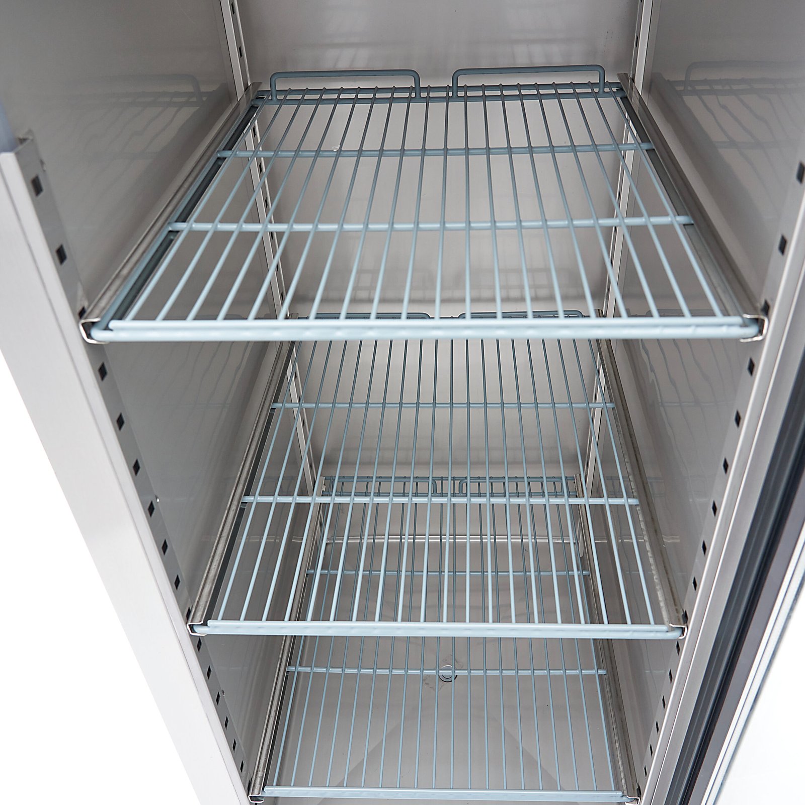 Vitrininis šaldytuvas 2/1 GN 600L - 68*80*200 cm - 175W, MAXIMA (Nerūdijančio plieno) - Image 4